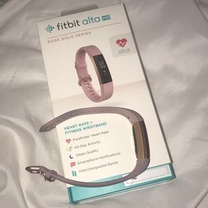Rose Gold Fitbit Alta HR - Size L